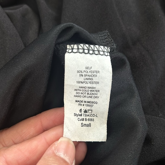 PinkBlush Black Off Shoulder Sweetheart Neckline
Maternity Fitted Mini Dress - Picture 9 of 11